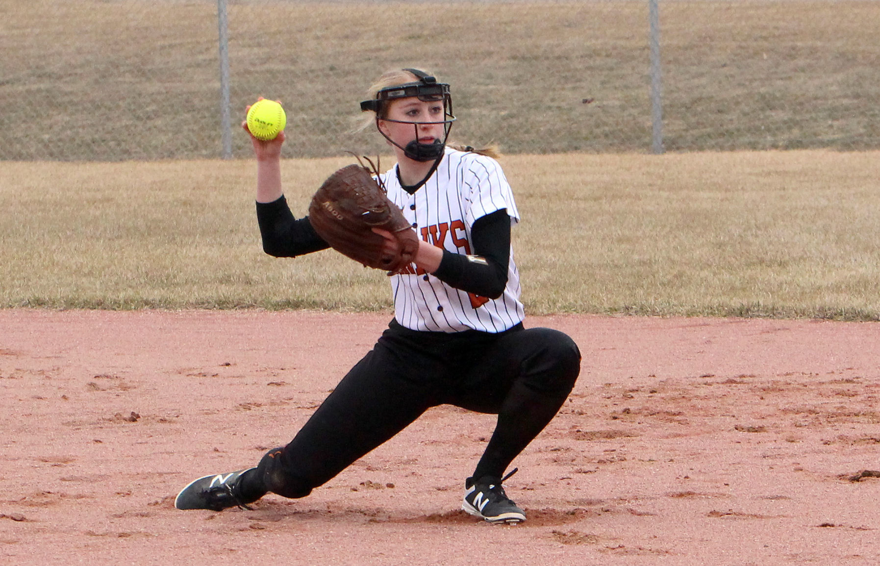 Elk Mound at Bloomer softball 4-4-19